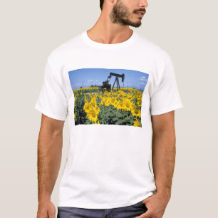 Camiseta Na, EE. UU., Colorado, Girasoles, Torre de perfora