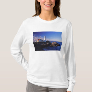 Camiseta NA, EE.UU., Maine. Faro de Portland Head.