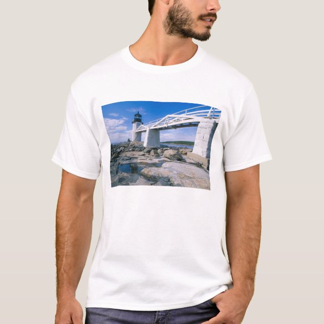 Camiseta NA, EE. UU., Maine, Port Clyde.  Marshall Point (Anverso)