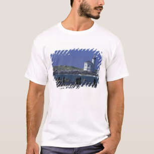 Camiseta NA, EE. UU., Oregón, Bandon, Faro de Coquille