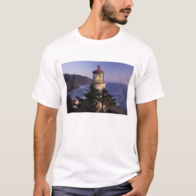 Camiseta NA, EE.UU., Oregón, Faro Heceta Head, (Anverso)