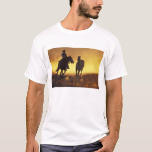 Camiseta NA, EE. UU., Oregón, Seneca, Ponderosa Ranch, Vaqu