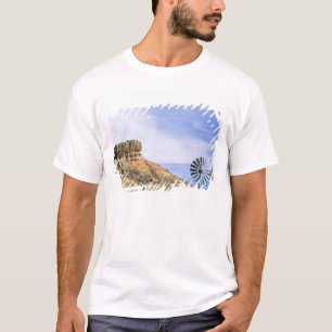 Camiseta NA, EE. UU., Texas Molino de viento y acantilados