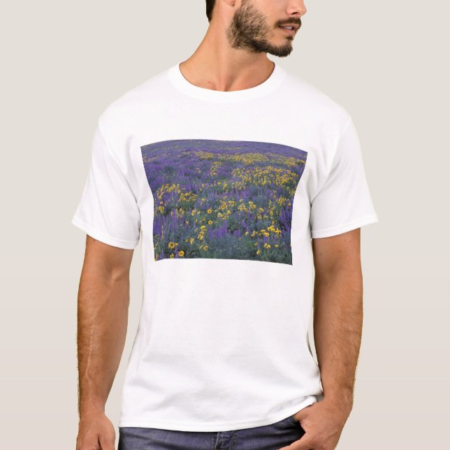 Camiseta NA, EE. UU., Washington Dalles, Lupino y (Anverso)