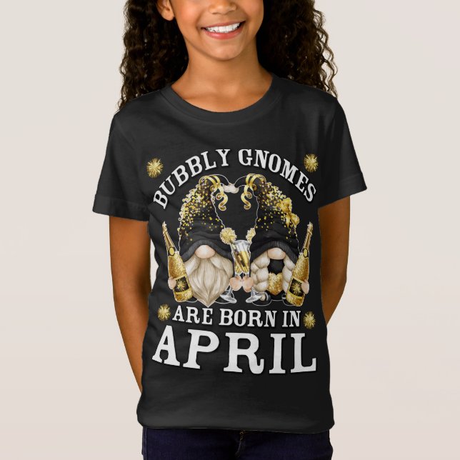 Camiseta Nacen Gnomes De Cumpleaños Graciosos Para La Madre (Anverso)