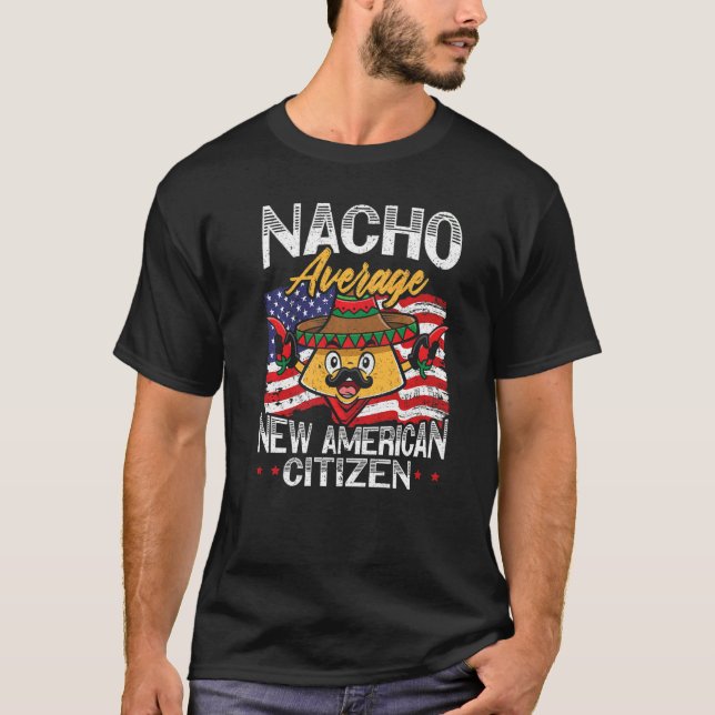 Camiseta Nacho Average New American Citizen USA Constitutio (Anverso)