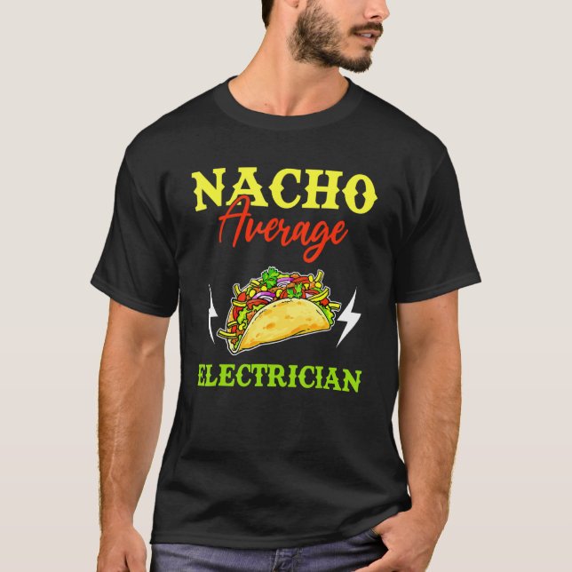 Camiseta Nacho Electrista Medio Lineman Cinco De Mayo Me (Anverso)