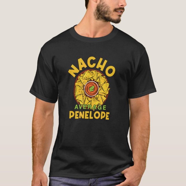 Camiseta Nacho Media Penélope Foodie Humor Comida Mexicana (Anverso)