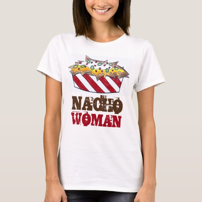 Camiseta Nacho (No Yo) Mujer Queso Nachos Graciosa Comida (Anverso)