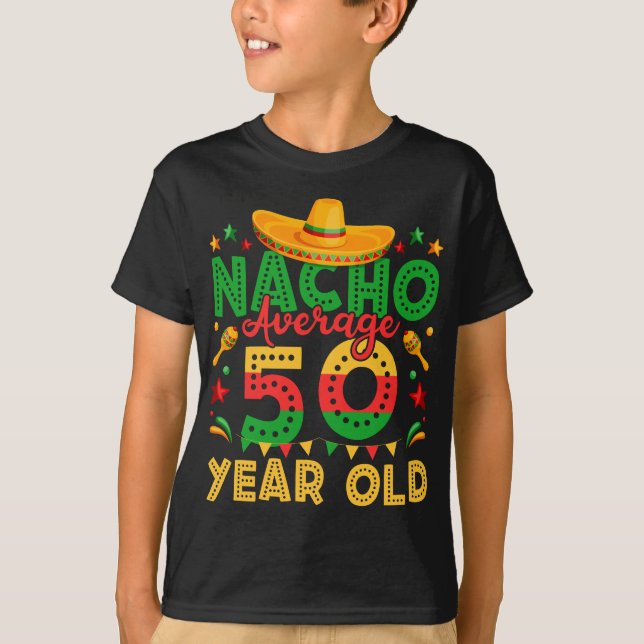 Camiseta Nacho promedio 50 años Cinco de Mayo Boy (Anverso)