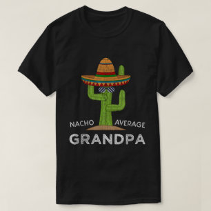 Camiseta Nacho Promedio Abuelo Funny Sombrero Cactus Tee