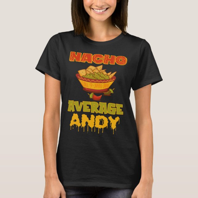 Camiseta Nacho promedio Andy (Anverso)