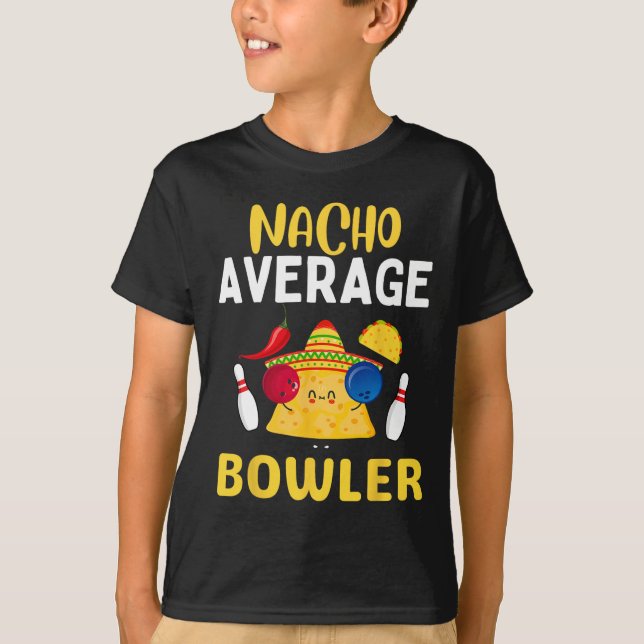 Camiseta Nacho Promedio Bowler Cinco De Mayo Bowling Mexica (Anverso)