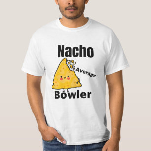 Camiseta Nacho Promedio Bowler: Graciosa comida Vintage Pro