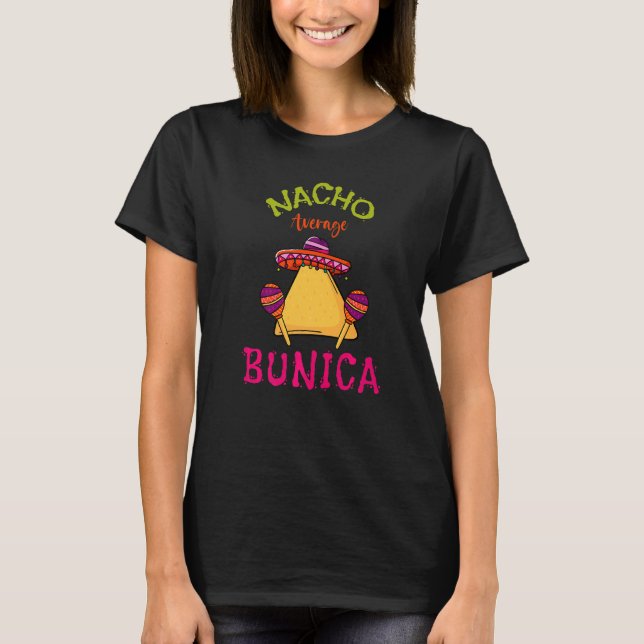 Camiseta Nacho Promedio Bunica Mexicano Cinco De Mayo Abuel (Anverso)