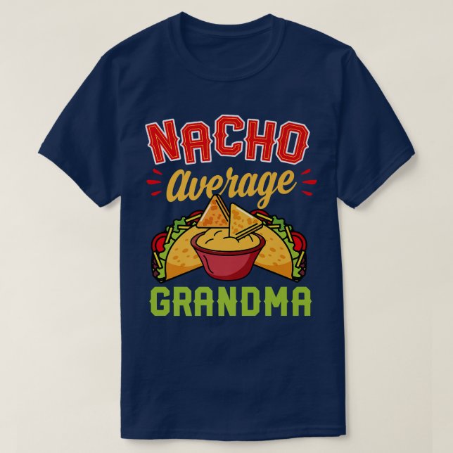 Camiseta Nacho Promedio De Abuela Funny Cinco De Mayo Meica (Diseño del anverso)
