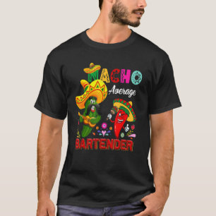 Camiseta Nacho promedio de cactus de barman chili Sombrero