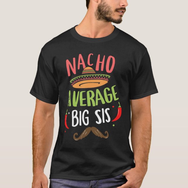 Camiseta Nacho Promedio de Gran Sis Mustache Mexicano Cinco (Anverso)