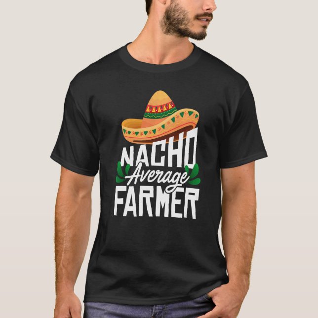 Camiseta Nacho Promedio de granjeros Agrícolas Tractor D (Anverso)
