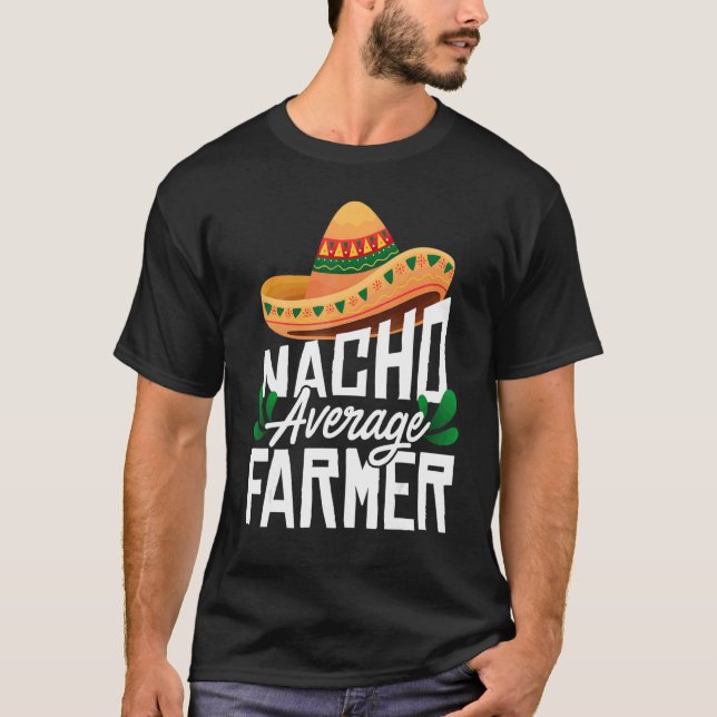 Camiseta Nacho Promedio de granjeros Agrícolas Tractor D (Anverso)