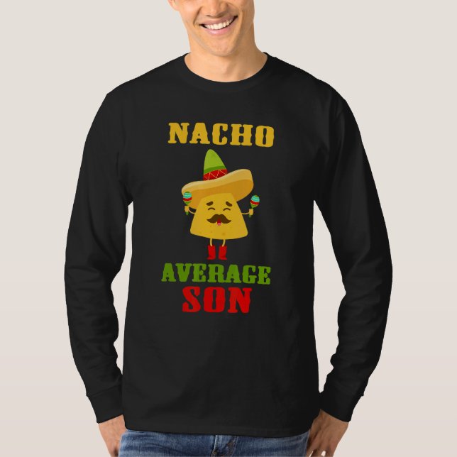 Camiseta Nacho Promedio de Hijo Cinco De Mayo Tortilla Chip (Anverso)