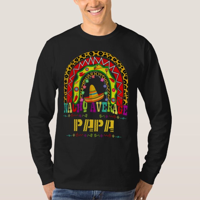 Camiseta Nacho Promedio de Papa Cinco De Mayo Arcoiris Mexi (Anverso)