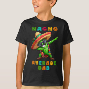 Camiseta Nacho Promedio de Papá Cinco De Mayo Cactus Niño M