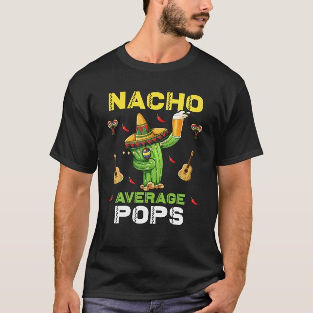 Camiseta Nacho Promedio de papas mexicano Cinco De Mayo Gra (Anverso)