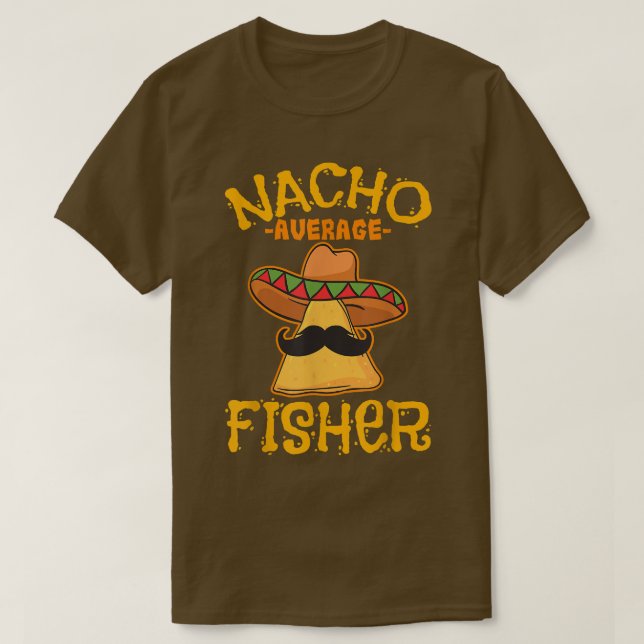 Camiseta Nacho Promedio de Pescador Nombre Personalizado Ta (Diseño del anverso)