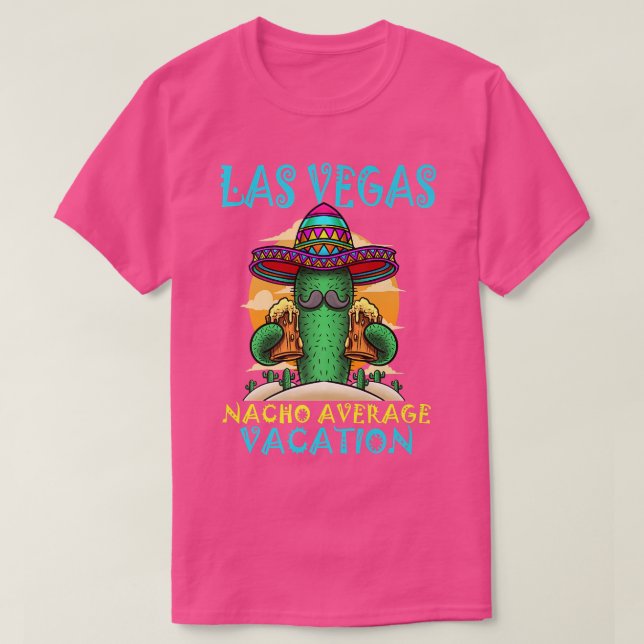 Camiseta Nacho Promedio de Vacaciones Las Vegas Cactus De C (Diseño del anverso)