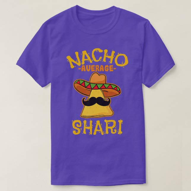 Camiseta Nacho Promedio Shari Nombre Personalizado Taco Gra (Diseño del anverso)