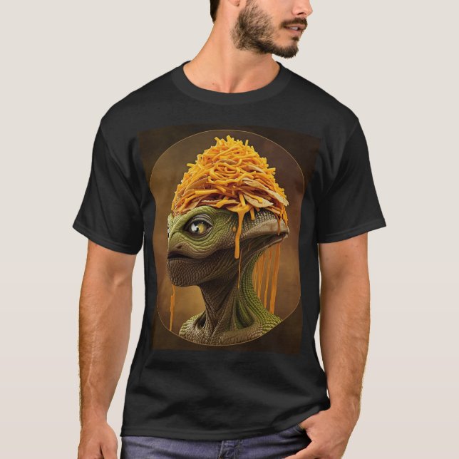 Camiseta Nachos Alien – Fun Party Snack Art (Anverso)