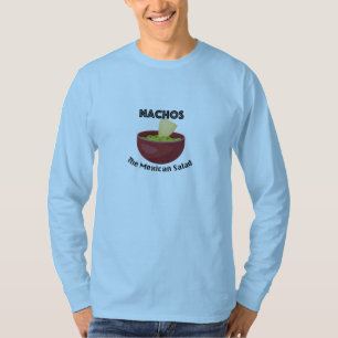 Camiseta Nachos, La Ensalada Mexicana - T-Sh De Manga Larga