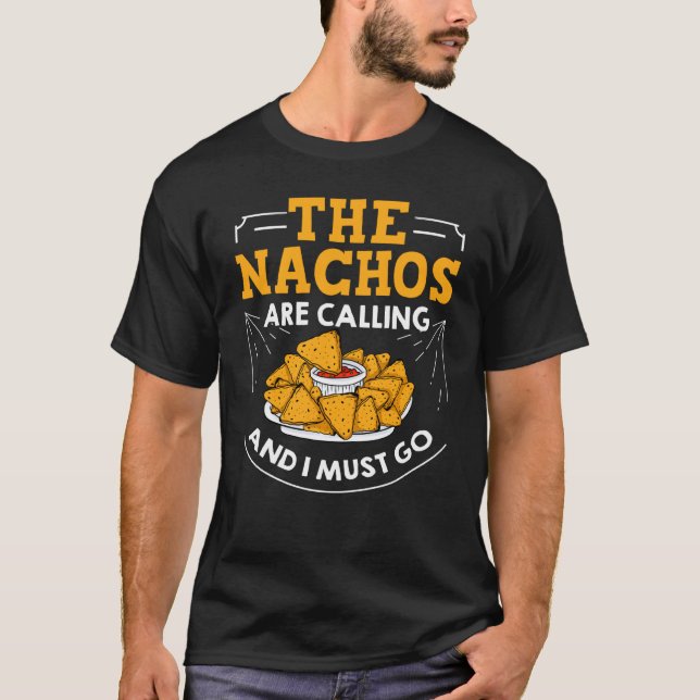 Camiseta Nachos Queso Dip Recetas Mexicanas (Anverso)
