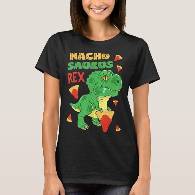 Camiseta Nachosauro Rex Baby Dinosaur Nacho Pun Cinco De M (Anverso)