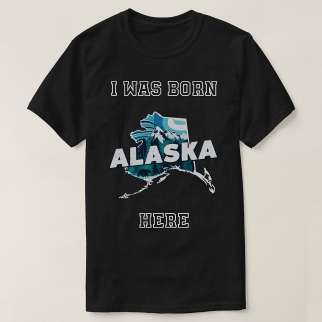 Camiseta Nací Aquí Alaska TShirt (Diseño del anverso)