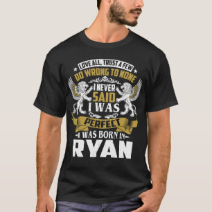 Camiseta Nací Con Nombre De Familia RYAN