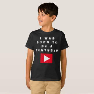 Camiseta Nací en YouTube (oscuro)