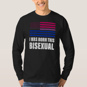 Camiseta Nací Esta Bandera Bisexual Gay Lgbt Pr