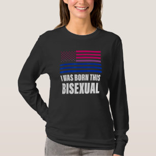 Camiseta Nací Esta Bandera Bisexual Gay Lgbt Pr