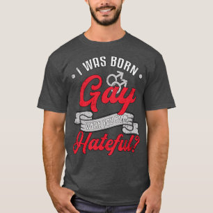 Camiseta Nací Orgullo Gay Derechos Lgbt Amor Queer Gracioso