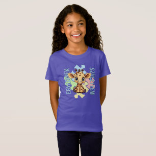 Camiseta Nací para ser único – diseño adorable de jirafa