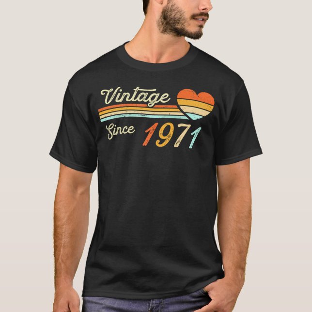 Camiseta Nacidas En Damas De Cumpleaños De 1971 (Anverso)