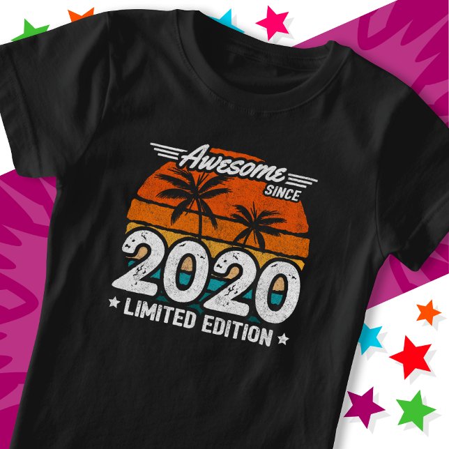 Camiseta Nacido 2020 Edición Limitada Retro Awesome Desde 2 (Subido por el creador)