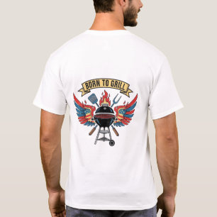 Camiseta NACIDO A GRILL ægenocidio - Ultimate BBQ Grill Mas