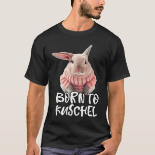 Camiseta Nacido a la curiosa Mamá de conejo de esquí conejo