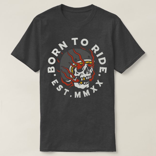 CAMISETA NACIDO A RIDE 2 (Diseño del anverso)