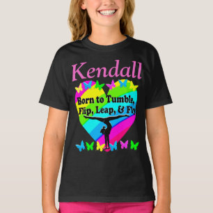 CAMISETA NACIDO A TUMBLE GIMNAST T SHIRT PERSONALIZADO
