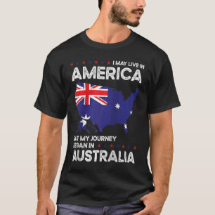 Camiseta Nacido Australia Australia Estadounidense Ciudadan