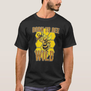 Camiseta Nacido Bee Wild Yellow Insect Farmland Honeybee Ho